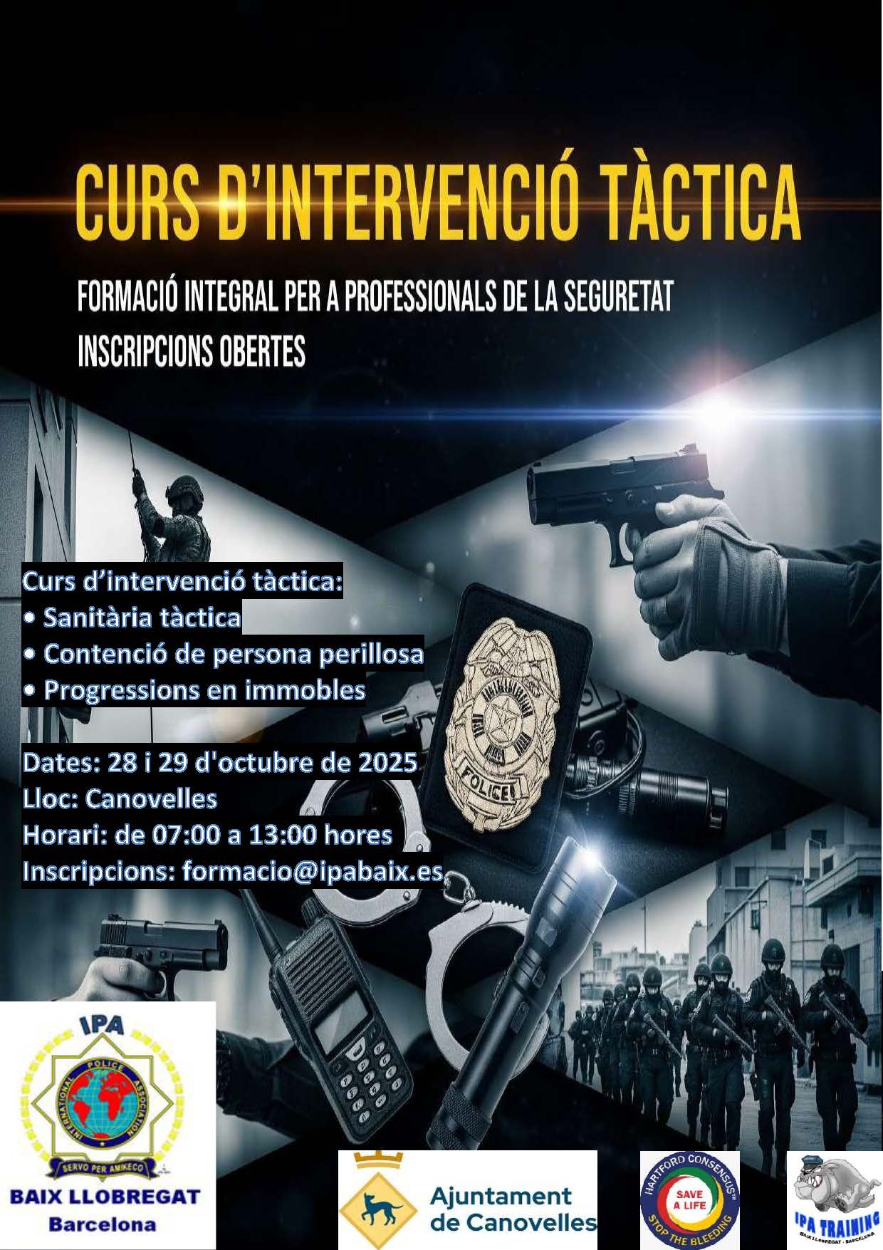 Curs pràctic d'intervenció tàctica